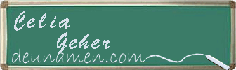 Celia Geher Visitenkarte